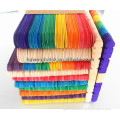 Factory direct sale Rainbow color DIY Wooden craft stick